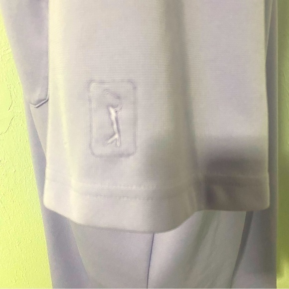 PGA TOUR Men's Polo Golf Shirt XL Lavender 100% Polyester - Picture 4 of 8